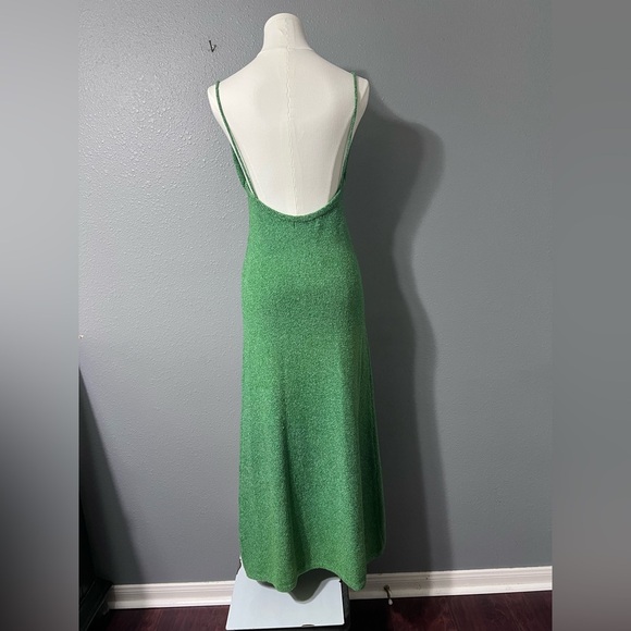 NWT Showpo Womens Green Knit Dress Sz 8 US Strappy Summer Wedding Guest NEW! - Picture 2 of 9